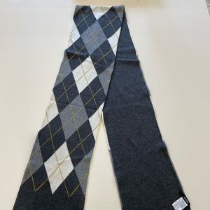 JACOB | Gray Argyle Oblong Scarf BNWOT